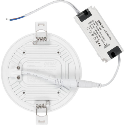 Встраиваемый светодиодный светильник Gauss Frameless круг 967511212