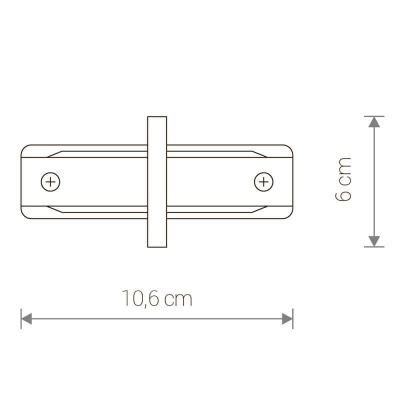 Коннектор прямой Nowodvorski Profile Recessed 8968