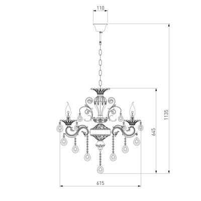 Подвесная люстра Bogates 294/6 Strotskis