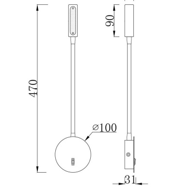 Бра Maytoni Stem C035WL-L3B3K