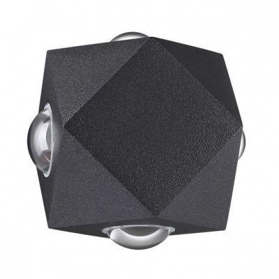 Уличный настенный светодиодный светильник Odeon Light Hightech Diamanta 4218/8WL