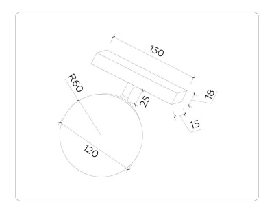 Трековый светодиодный светильник Ambrella light Track System GL3921