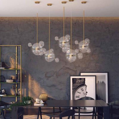 Подвесной светодиодный светильник Odeon Light L-vision Bubbles 4640/12LB