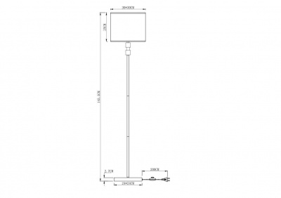 Торшер Arte Lamp North A5896PN-1CC