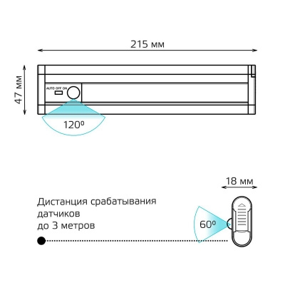 Настенный светодиодный светильник Gauss CL003