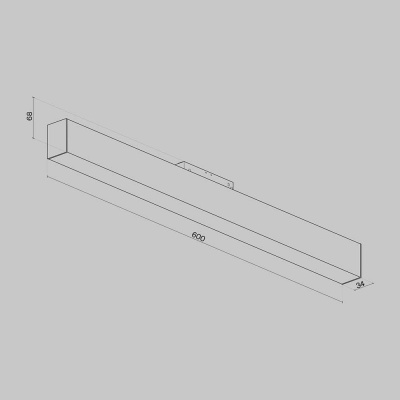 Трековый светодиодный светильник для магнитного шинопровода Maytoni Technical Basis TR012-2-20W4K-W