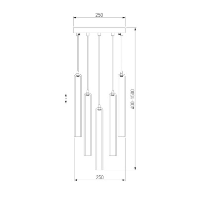 Подвесная люстра Eurosvet Lynn 50381/5 хром
