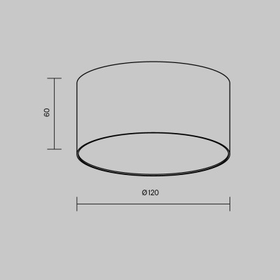 Потолочный светодиодный светильник Maytoni Technical Zon C032CL-12W4K-RD-MG