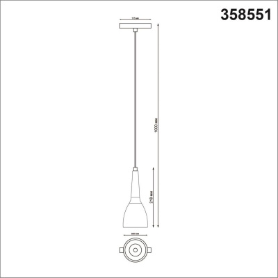 Трековый однофазный светодиодный светильник Novotech Shino Flum 358551