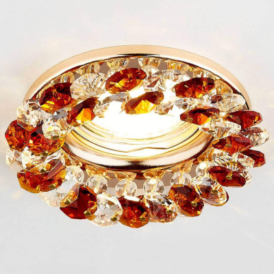 Встраиваемый светильник Ambrella light Crystal K206 TI/G