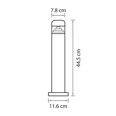 Уличный светодиодный светильник Lightstar Raggio 376905