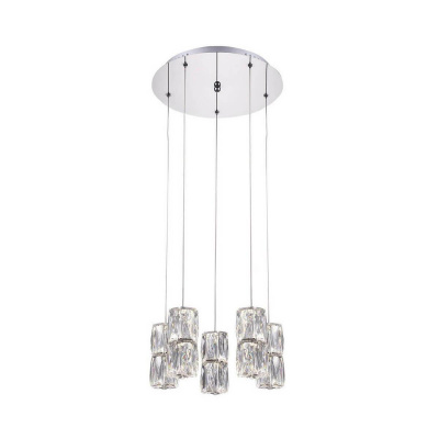 Подвесная светодиодная люстра Kink Light Аква-Кристалл 08620-5A
