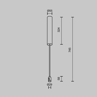 Основание потолочное Maytoni Technical Accessories for tracks Flarity TRA159C-BB1-BS