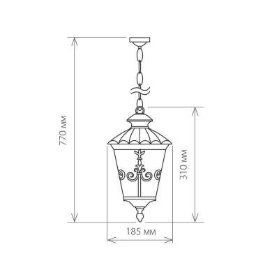 Уличный подвесной светильник Elektrostandard Diadema a028004