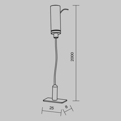 Тросовый подвес Maytoni Technical Accessories for tracks Levity TRA184SW-1B