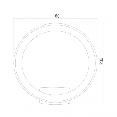 Уличный настенный светодиодный светильник Elektrostandard Ring 1710 Techno Led белый a054931