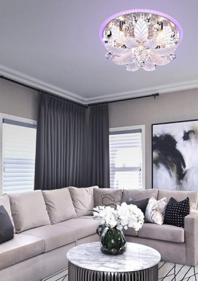 Потолочная люстра Eurosvet 80111/8 хром/синий+красный+фиолетовый