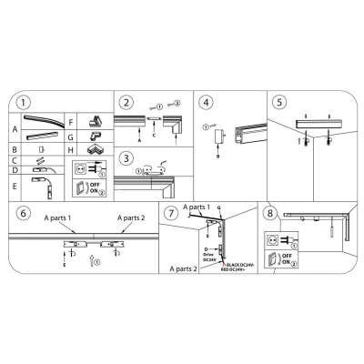 Коннектор L-образный Lightstar Linea 506137