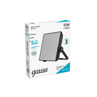 Прожектор светодиодный Gauss Evo 10W 6500К 687511310