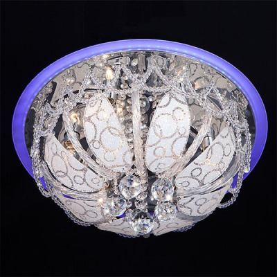 Потолочная люстра Eurosvet 80100/8 хром/голубой