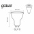 Лампа светодиодная диммируемая Gauss GU10 6W RGBW матовая 101106406