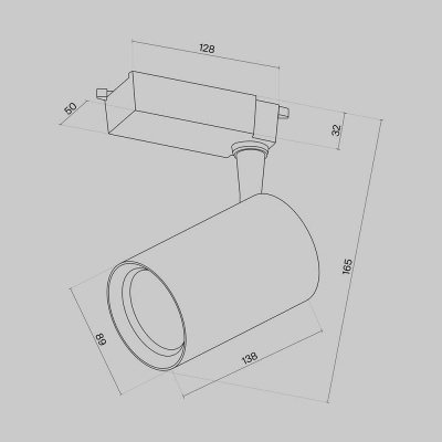 Трековый светильник Maytoni Technical Vuoro TR003-1-15W3K-W-W