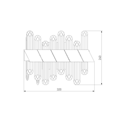 Настенный светодиодный светильник Bogates Jewel 420/1