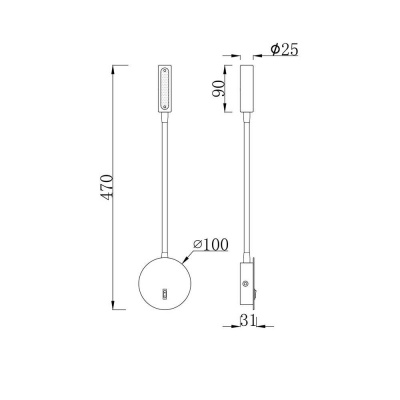 Бра Maytoni Stem C035WL-L3W3K