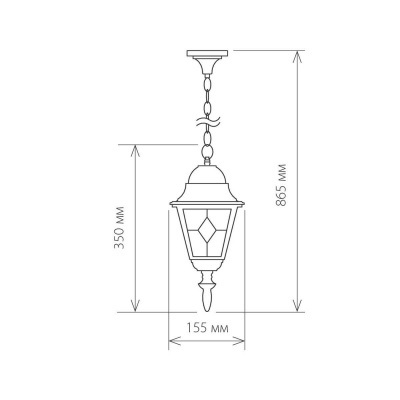 Уличный подвесной светильник Elektrostandard Vega a025021