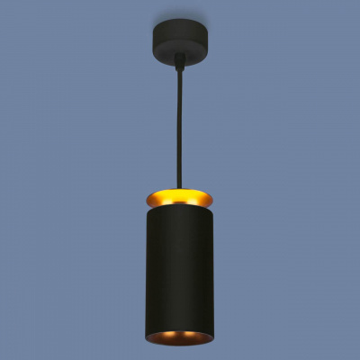 Подвесной светодиодный светильник Elektrostandard DLS021 9+4W 4200К черный матовый/золото a045504