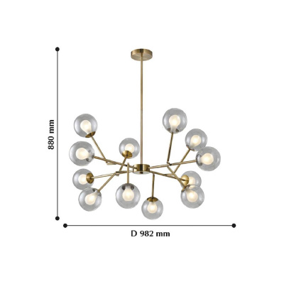 Подвесная светодиодная люстра Favourite Bullae 2135-12P