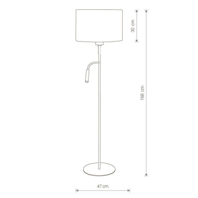 Торшер Nowodvorski Hotel Plus 9074