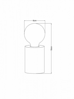 Настольная лампа Lucide Corky 03517/03/43