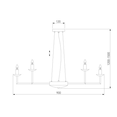 Подвесная люстра Eurosvet Cariso 60150/18 хром