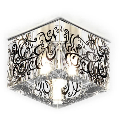 Встраиваемый светильник Ambrella light Glass D1006 CH/BK