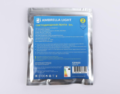 Светодиодная лента Ambrella Light 19,2W/m 240LED/m 2835SMD холодный белый 5M GS1503