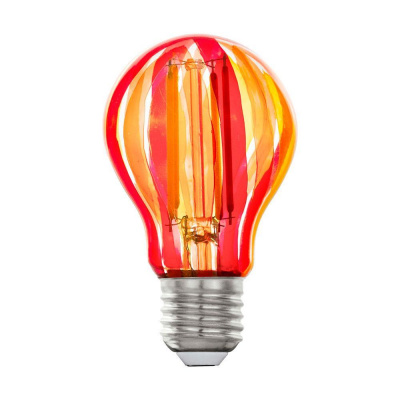 Лампа светодиодная Eglo E27 6,5W 1800K красная 12568