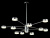 Подвесная люстра Crystal Lux Goracio SP10+1 D1100 Chrome