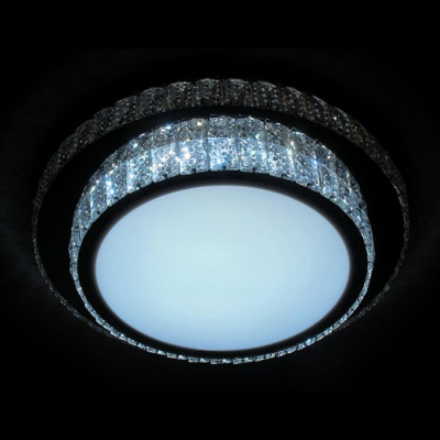 Потолочный светодиодный светильник Ambrella light Orbital Crystal F94 CH/CL 48W D490