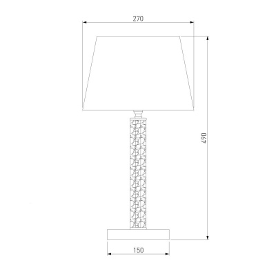 Настольная лампа Eurosvet Alcamo 01075/1 перламутровое золото