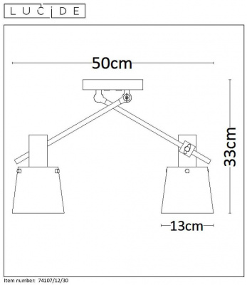 Спот Lucide Quinny 74107/12/30