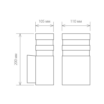 Уличный настенный светильник Elektrostandard 1450 Techno a032630