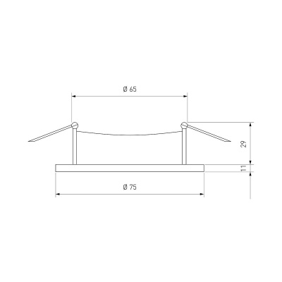 Встраиваемый светильник Elektrostandard 112 MR16 серебро/белый a053340