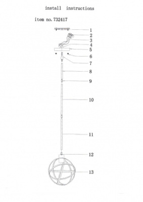 Подвесной светильник Lightstar Gabbia 732417