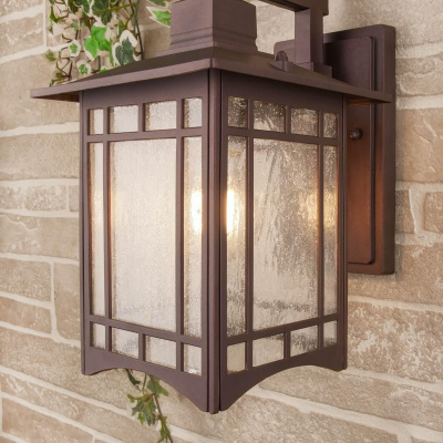 Уличный настенный светильник Elektrostandard Vela D кофейное золото GL 1019D a043647