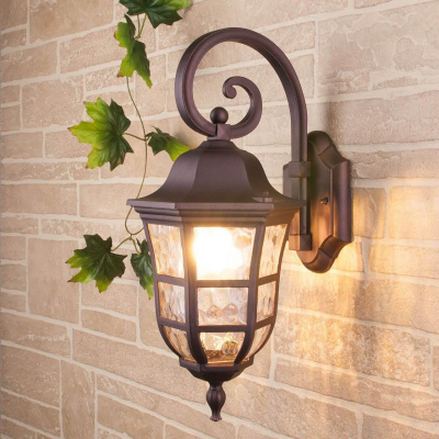 Уличный настенный светильник Elektrostandard Dorado GL 1013D кофейное золото a043639