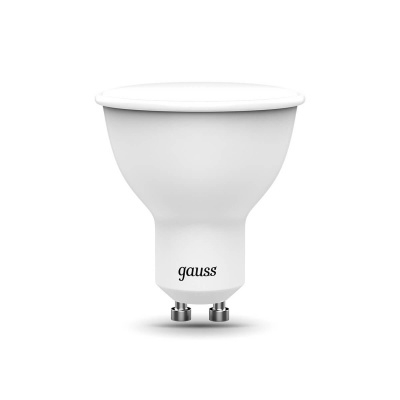 Лампа светодиодная диммируемая Gauss GU10 6W RGBW матовая 101106406