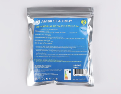 Светодиодная лента Ambrella Light 24W/m 240LED/m 2835SMD холодный белый 5M GS1703