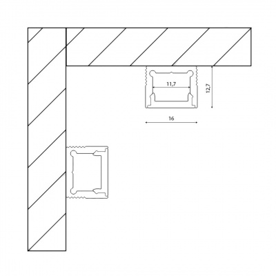 Профиль DesignLed LS.1613-W-R 010364