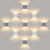 Уличный настенный светодиодный светильник Elektrostandard 1548 Techno LED Winner серый a038411